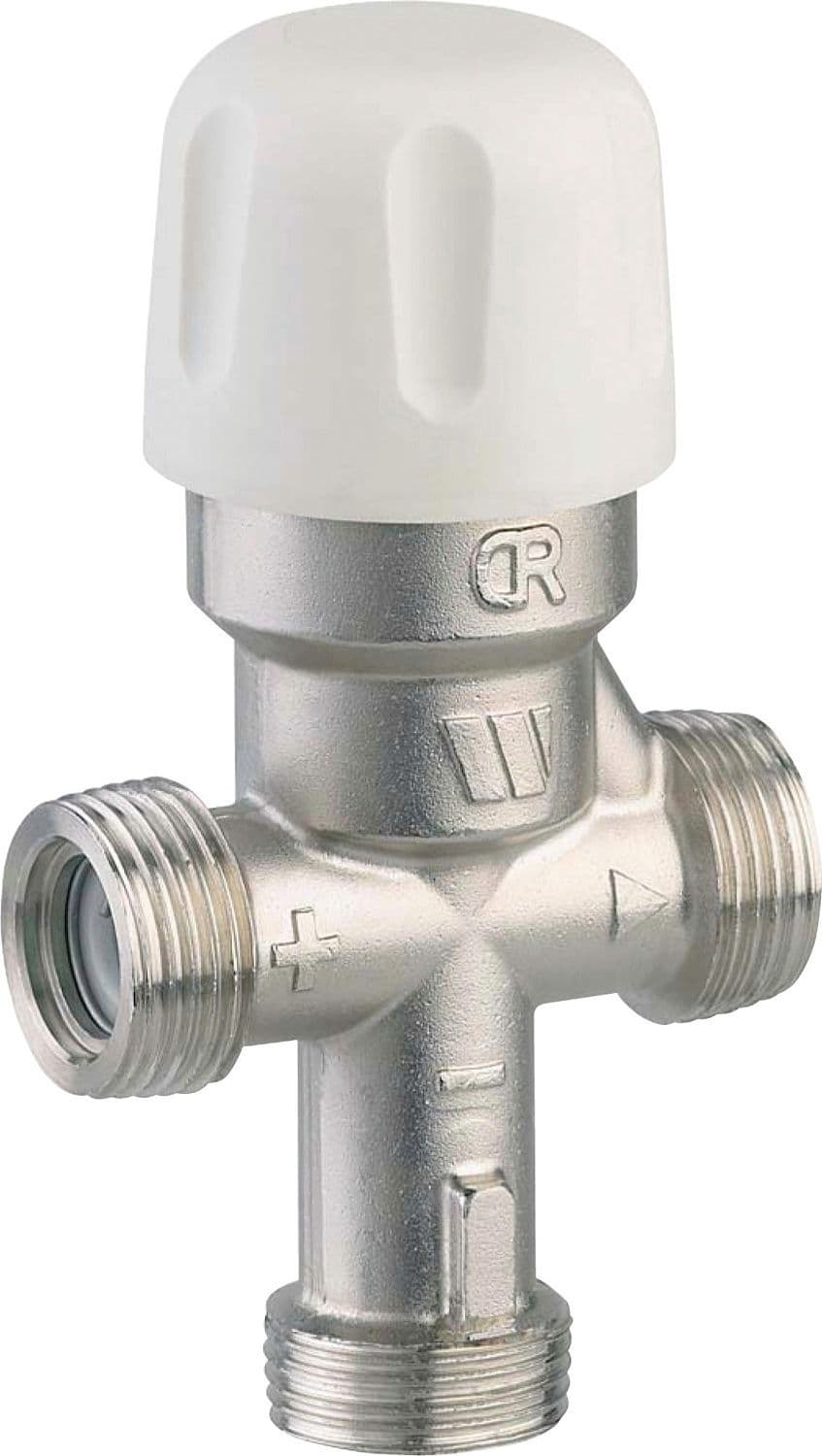 Vanne melangeuse thermostatique+ clapet 3/4"25-55°C