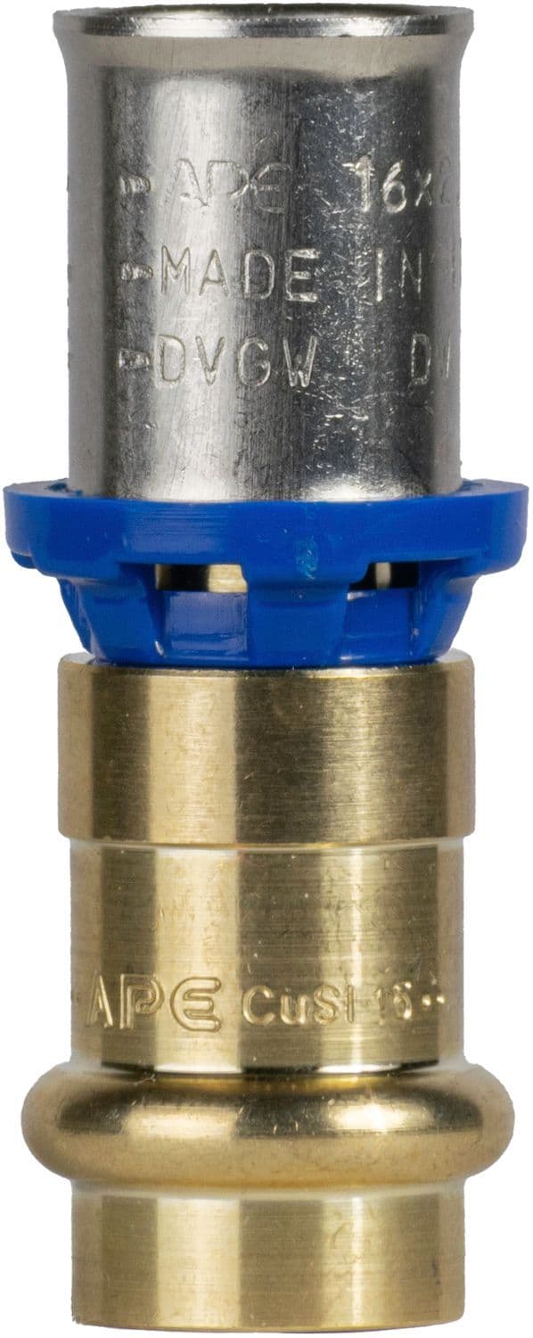 Passage cuivre (profil de sertissage V ou M) 22MM-ALUPEX 20MM