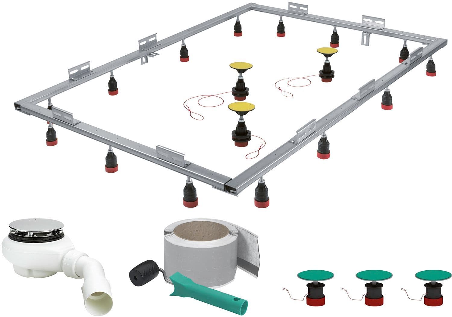 SET DE MONTAGE POUR DOUCHE MEPA MAX.120x180 8CM 38L/MIN
