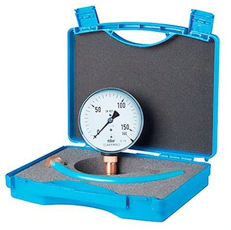 Gasdrukmeter analoog in koffer 0/160MBAR