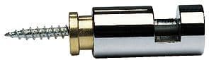 Attache miroir rond hold ME Clou chrome en 4 pieces