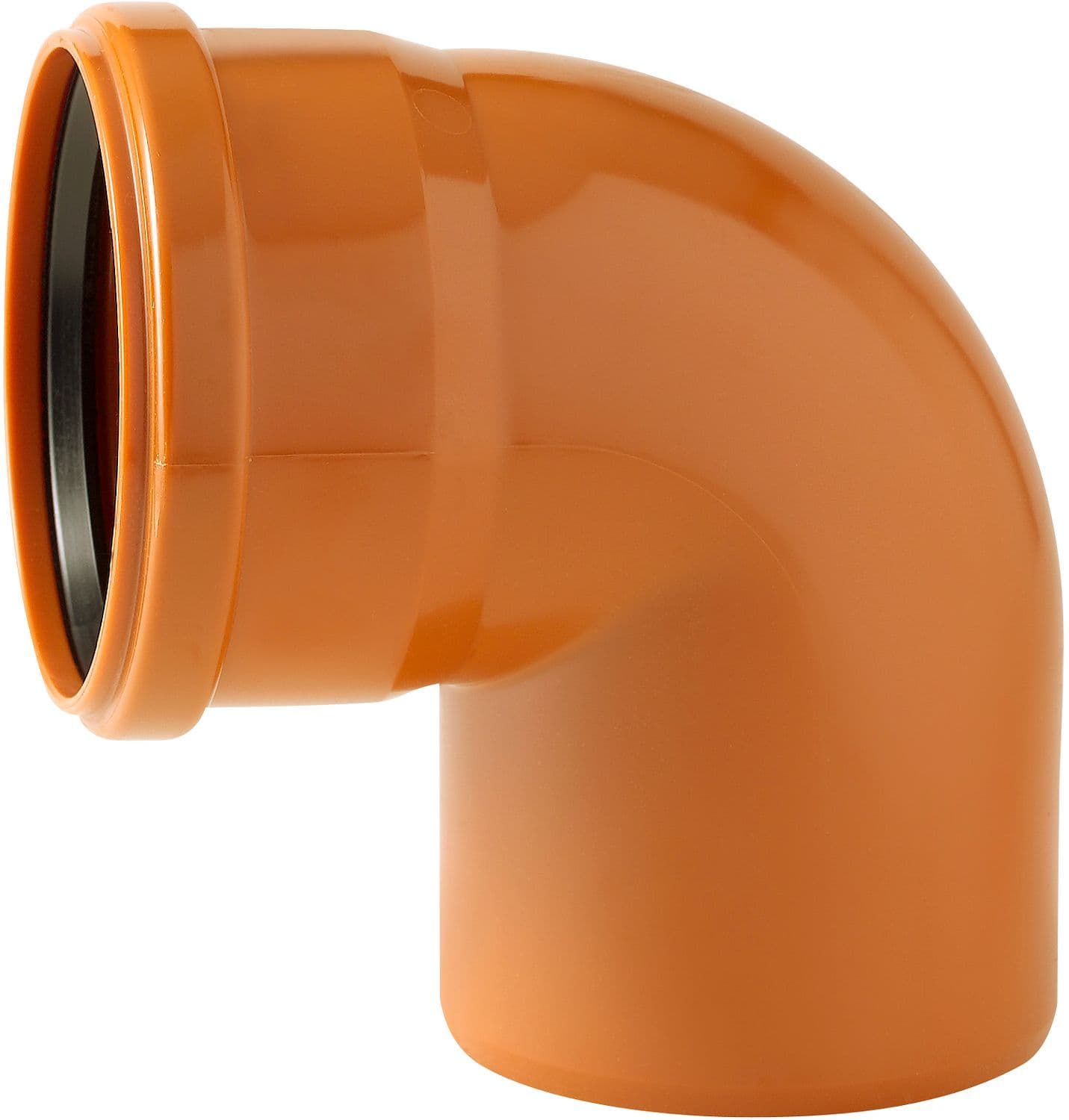 Coude PVC egout 90° 160MM rouge/brun