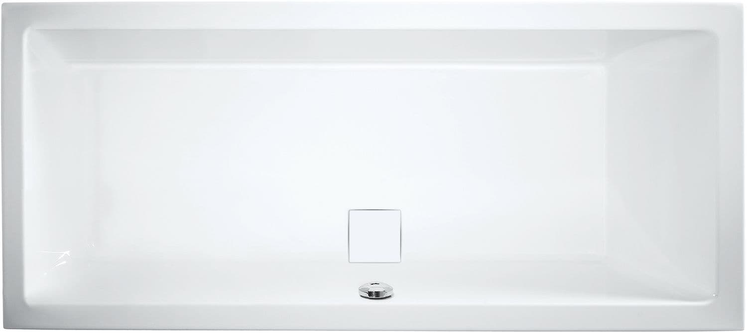 Bain duo arte +set de finition 180-80CM blanc