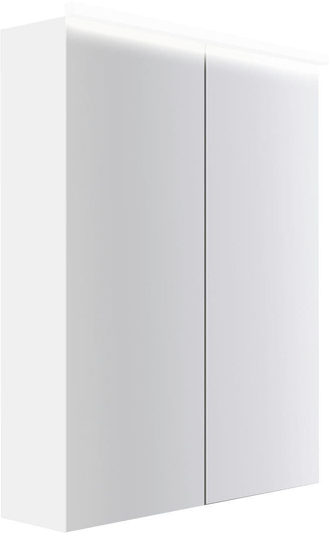 Armoire toilette COFFEE 2 portes 600MM 4250K blanc mat