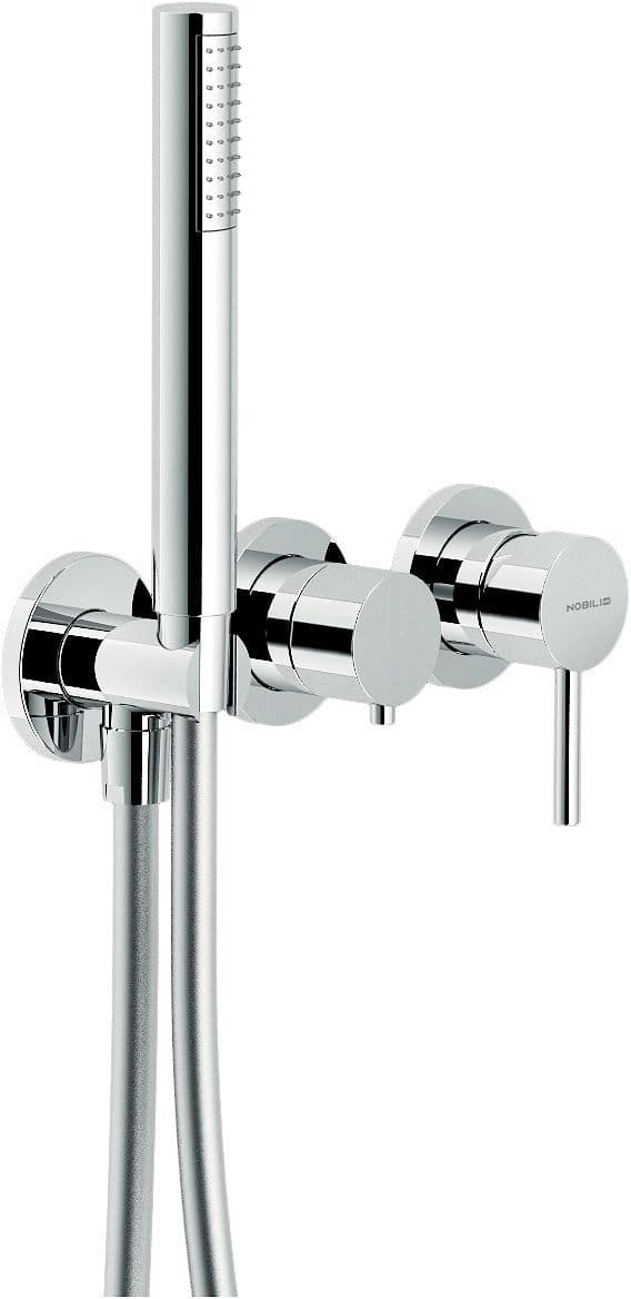 Set de finition 3TROU mitigeur bain/douche mural live/velis nobili chrome