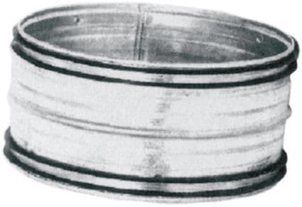 Spiral-d manchon galva+joint pour canal de ventilation 80MM