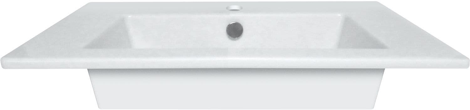 Tablet combo 1 lavabo z.overloop 70CM solidstone