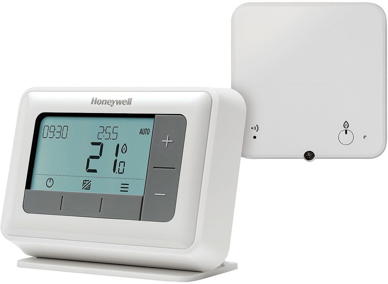 Thermostat d'ambiance digitale T4R Honeywell Programme hebdomadaire sans fils