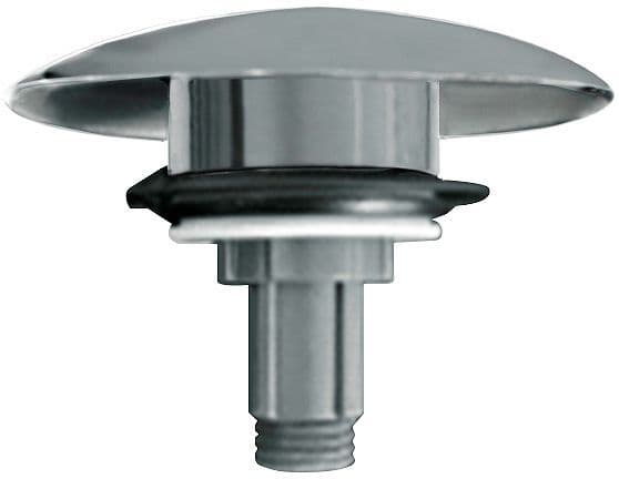 Clic plug vrijstaand/wall/corner ACRYL bad kuststof pin desco Collection CHROOM
