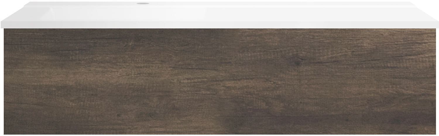 ONDERBOUW COFFEE 1 LADE 120 KASTANJE DECOR TRUFFEL+WASTAFEL LINKS MAT WIT