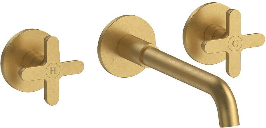 Set de finition Mitigeur lavabo 3 trous icona classic fantini 200MM Pure brass pvd