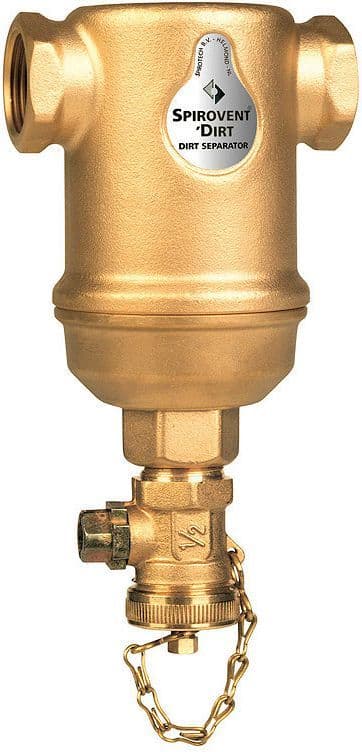 Vuilafscheider spirotrap 6/4"F horizontaal