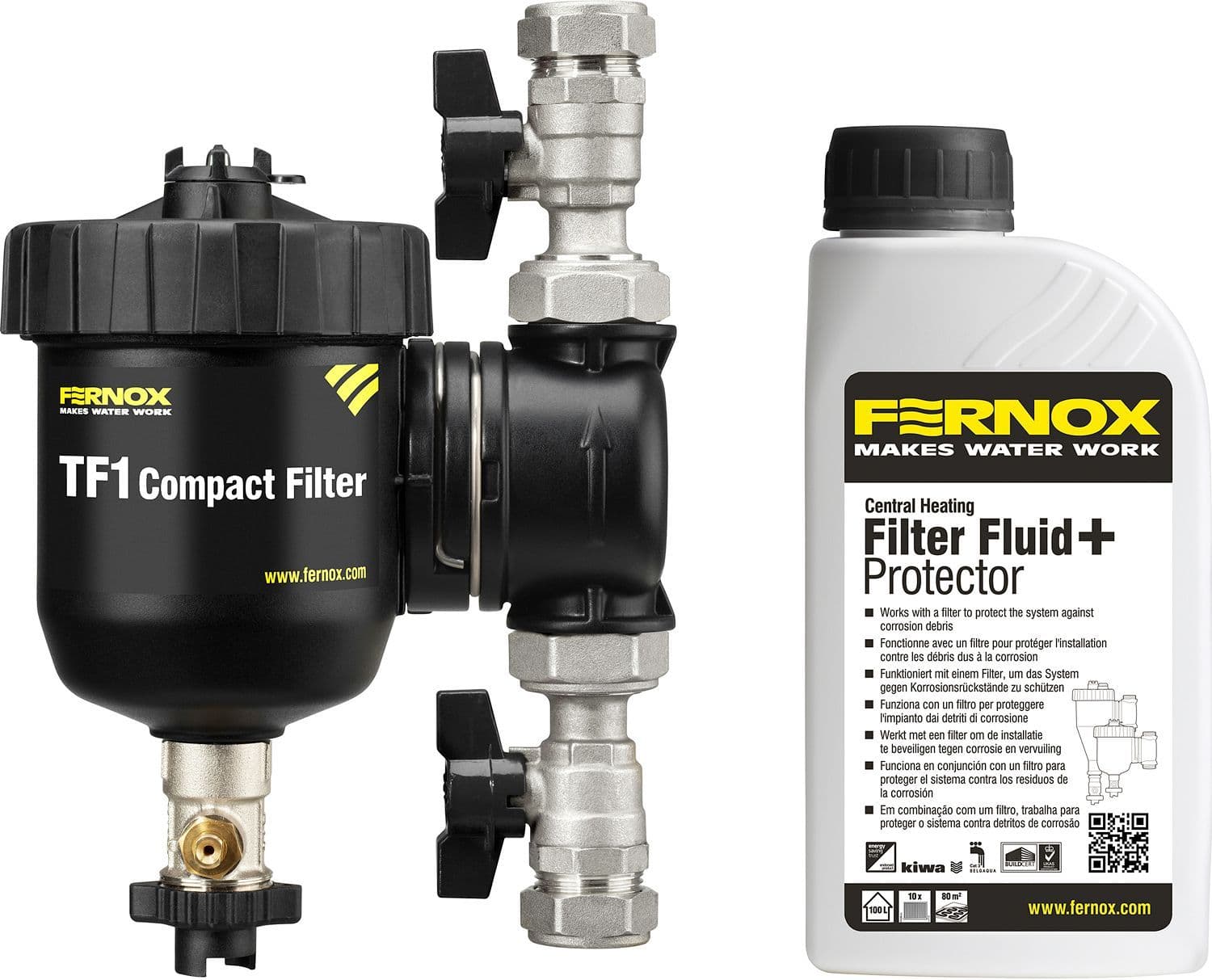 Filtre a impuretes TF1 Compact fernox+prot+liquide 3/4"