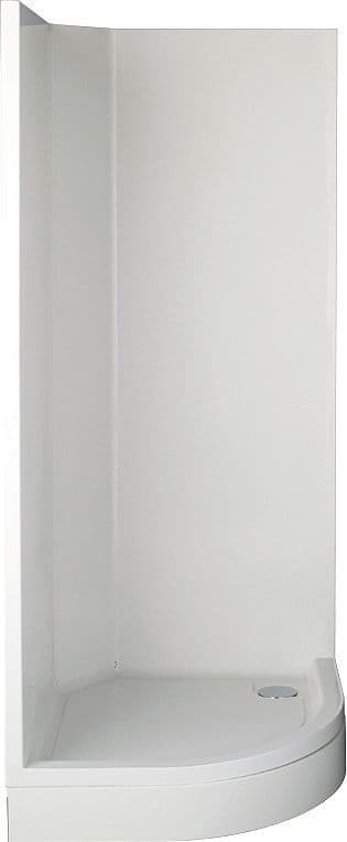 Douchecabine monolith 950 kwartrond WIT 95-95-225
