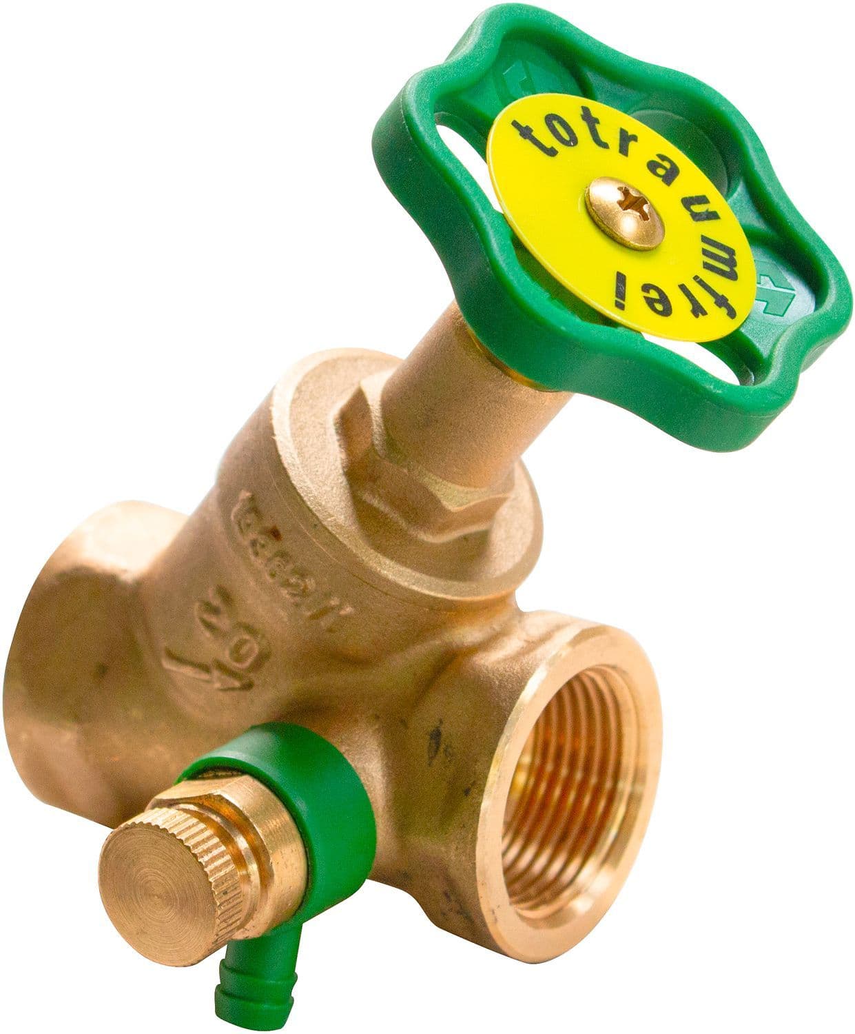 Koperen afsluitkraan YB met purgeur 5/4"FF