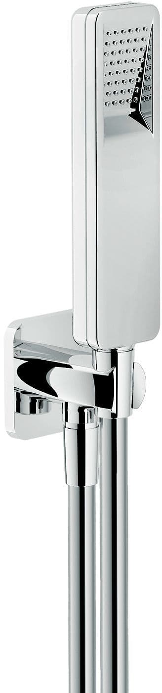 Garniture de bain+coude de raccord mural loop nobili chrome