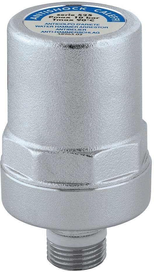 WATERSLAGDEMPER +DICHT 1/2"M 2-90° (KIWA30°) ANTISHOCK