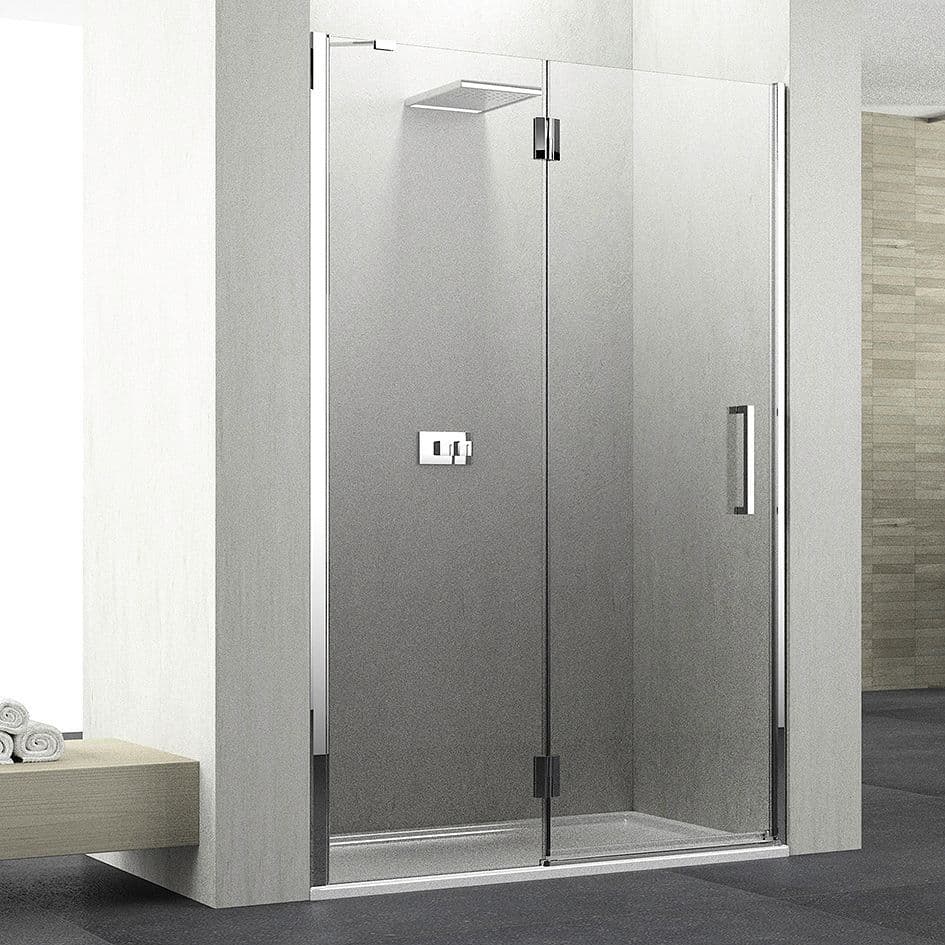 Porte pivotante lift 117-120 H195 gauche chrome-clair