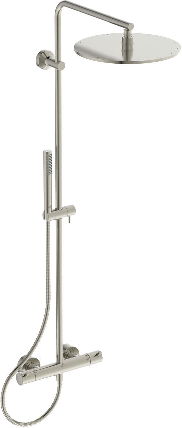 Colonne de douche+ thermostat joy Ideal thermosaat diametre 300MM look rvs 12 litre/minute