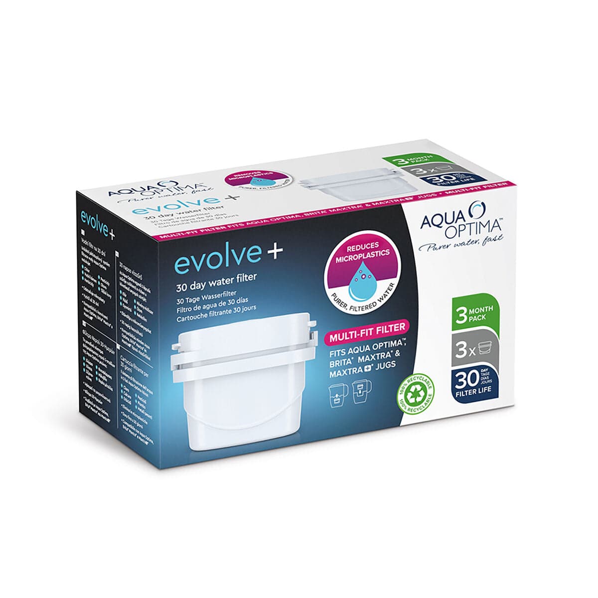 Cartouche filtrante pour carafe Aqua Optima STEPS319