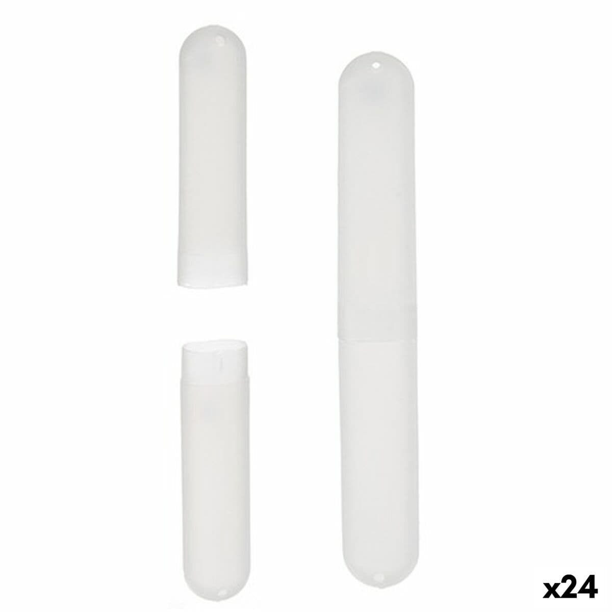 Tandenborstelhouder Berilo Transparant polypropyleen 20 x 2 x 3 cm (24 Stuks)
