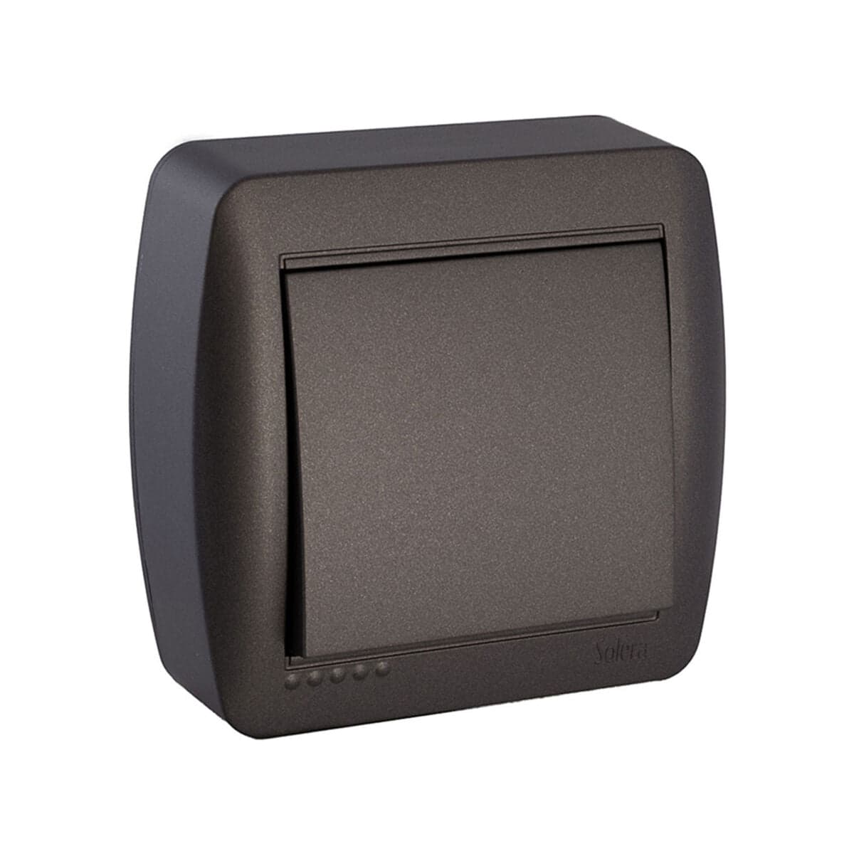 Wisselschakelaar enkel opbouw Solera Mural 7,4 x 7,2 x 2,8 cm 250 V 10 A Grafiet