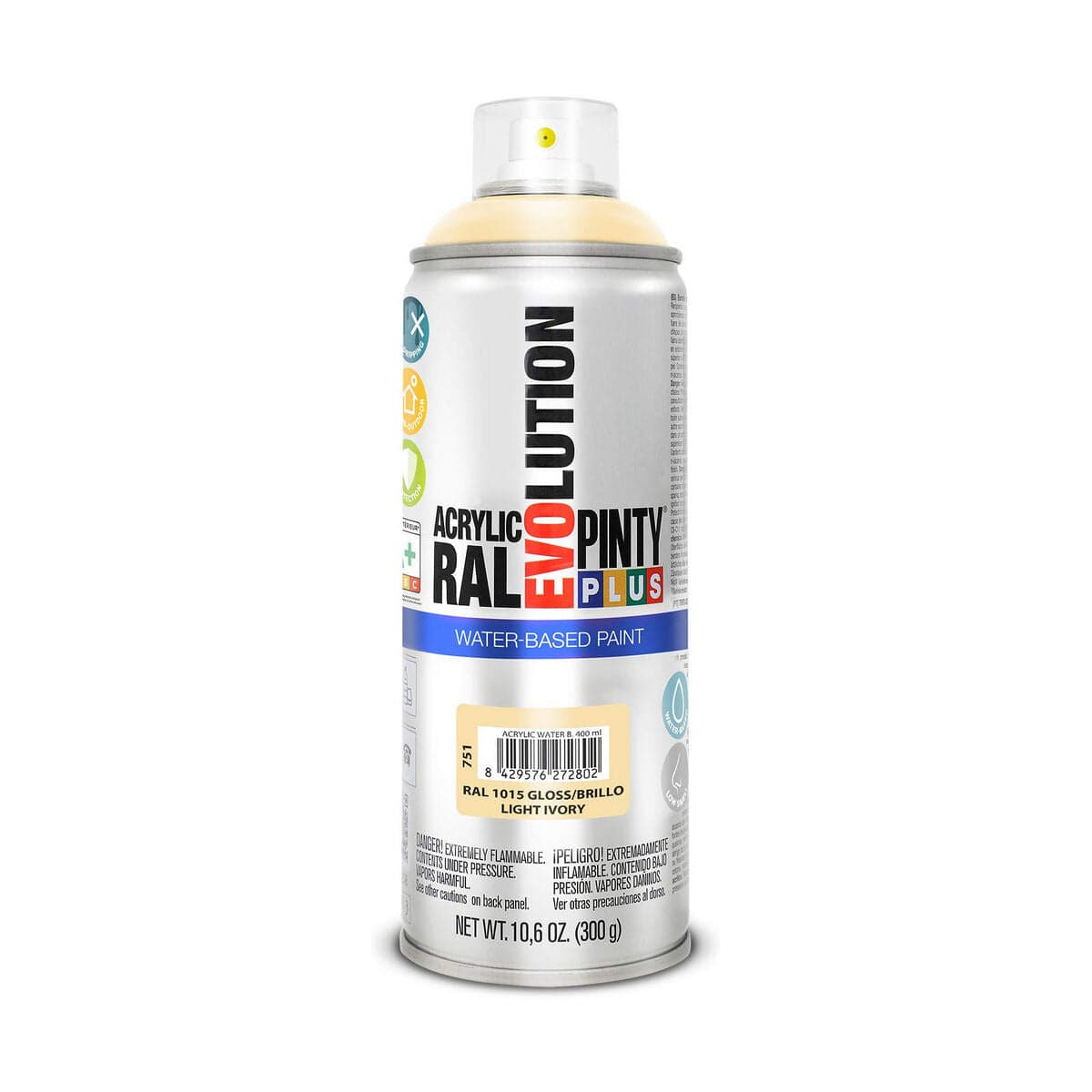 Sprühlack Pintyplus Evolution RAL 1015 400 ml Hellelfenbein