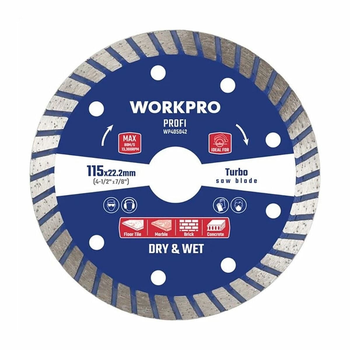 Workpro Profi Turbo Diamanttrennscheibe