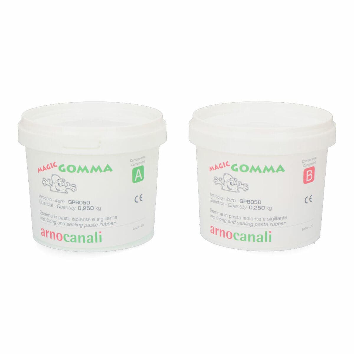 Kit d'isolation et d'étanchéité bi-composant ArnoCanal Magic Gomma 2 x 250 g