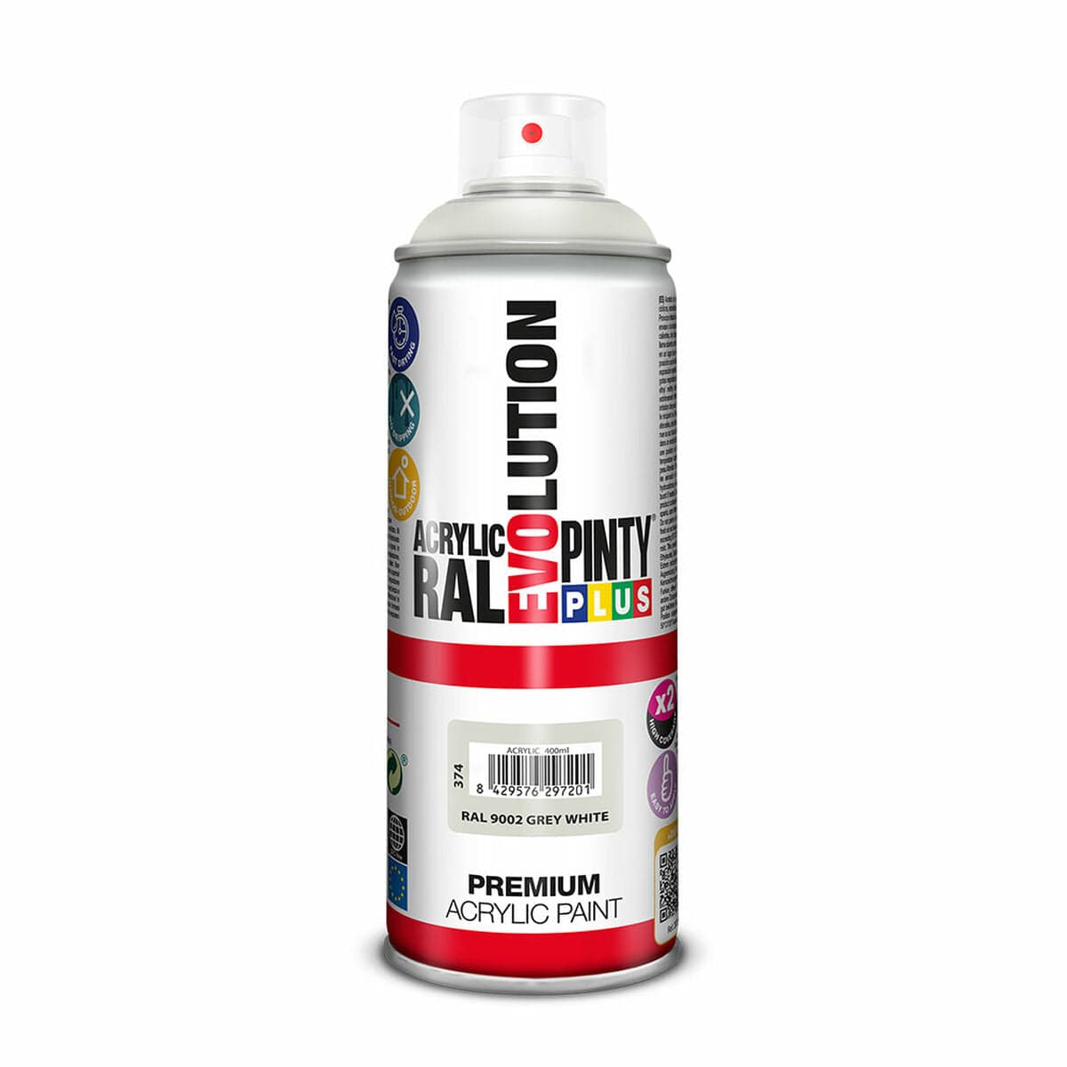 Spuitverf Pintyplus Evolution RAL 9002 Wit/Grijs 400 ml