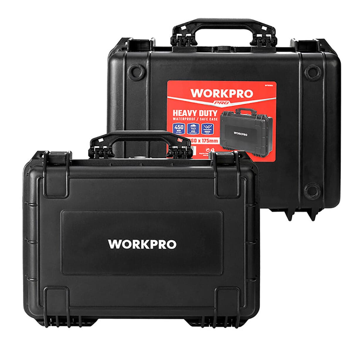 Workpro hard plastic tool case 46.5 x 36 x 17.5 cm