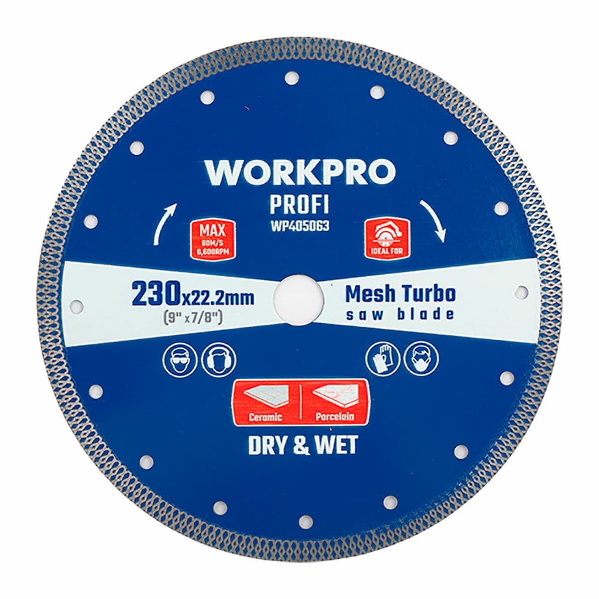 Diamantscheibe Workpro Ø 125 x 22,2 mm