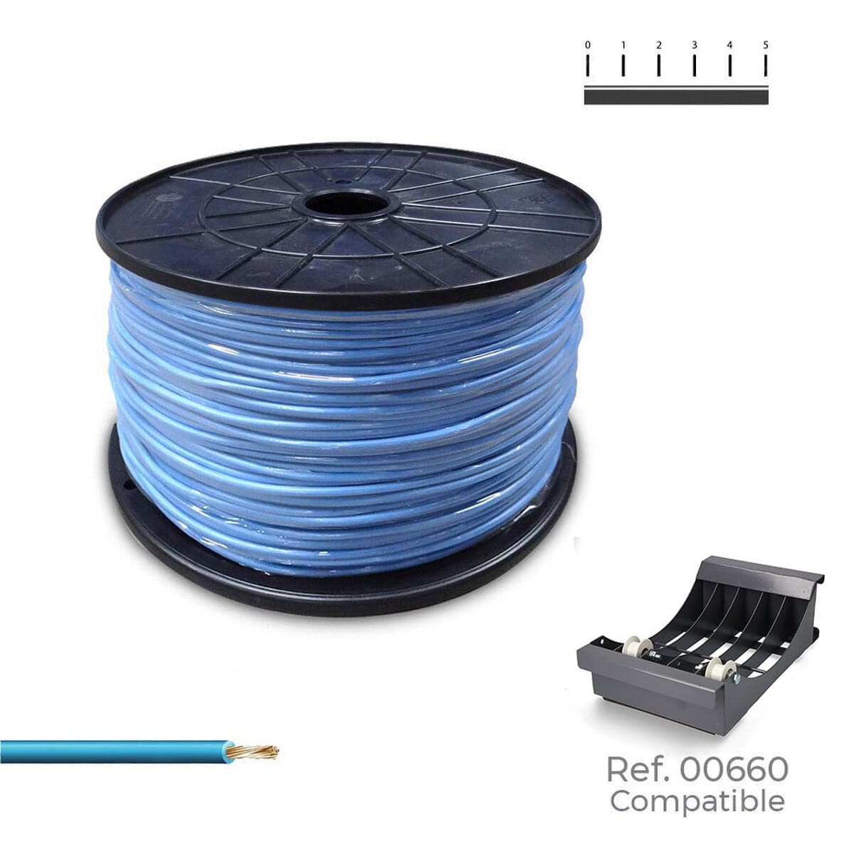Elektrisches Mehraderkabel Sediles h07z1-k Blau 1,5 mm 500 m