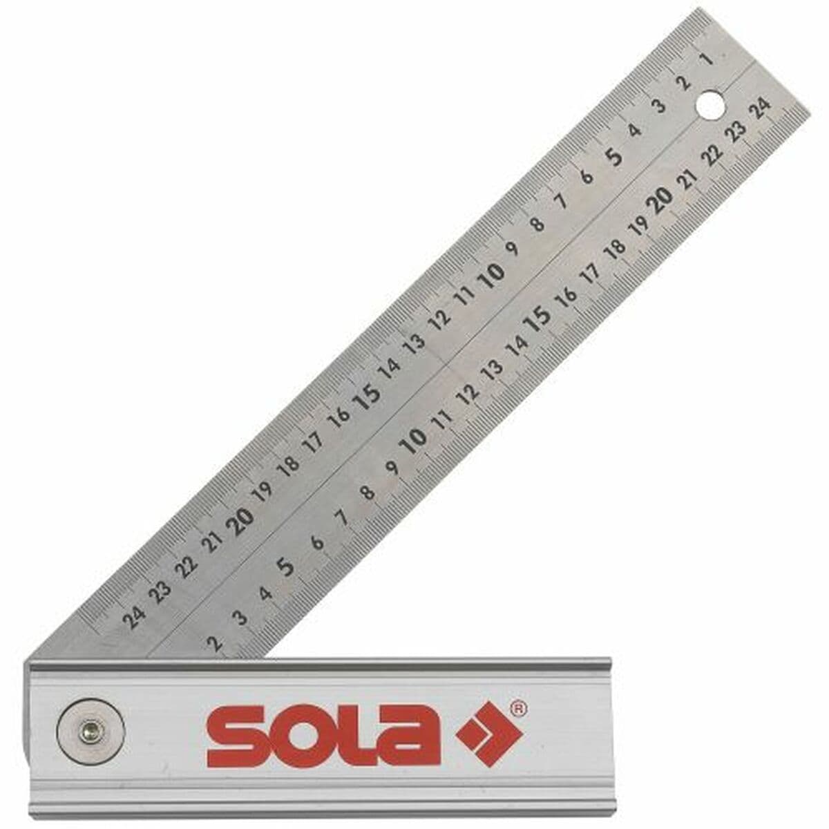 Winkelmesser SOLA 25 x 17 cm Edelstahl Aluminium