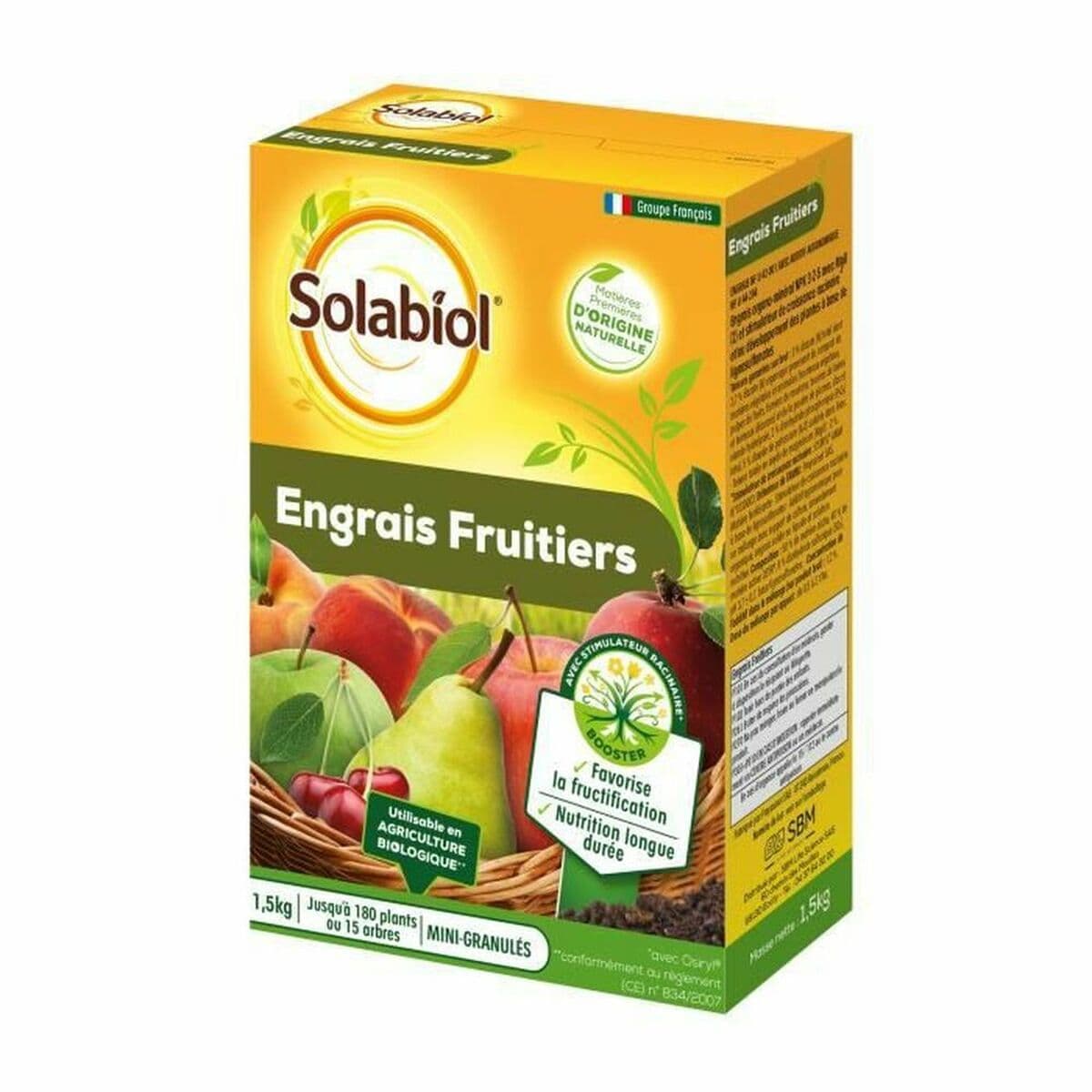 Plantenmeststof Solabiol Sofruy15 Fruitig 1,5 Kg