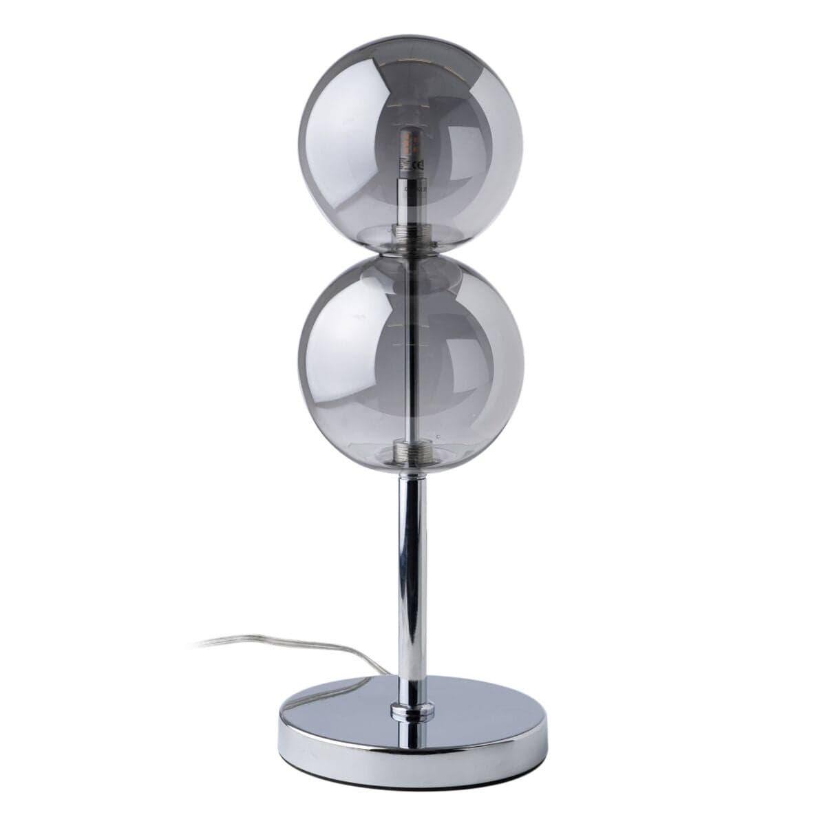 Schreibtischlampe Silber Kristall Eisen 28 W 220-240 V 15 x 15 x 48 cm