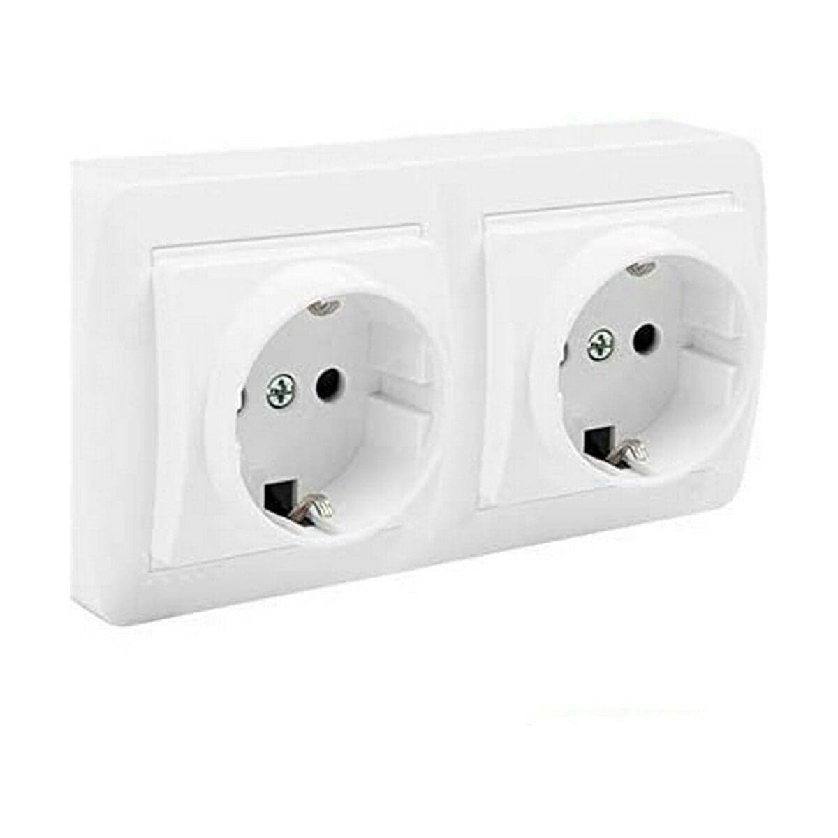 Prise de courant Solera mur66u Blanc 16 A Double Bipolaire