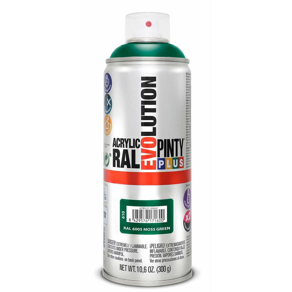 Pintyplus Evolution Sprühlack RAL 6005 Moosgrün 400 ml
