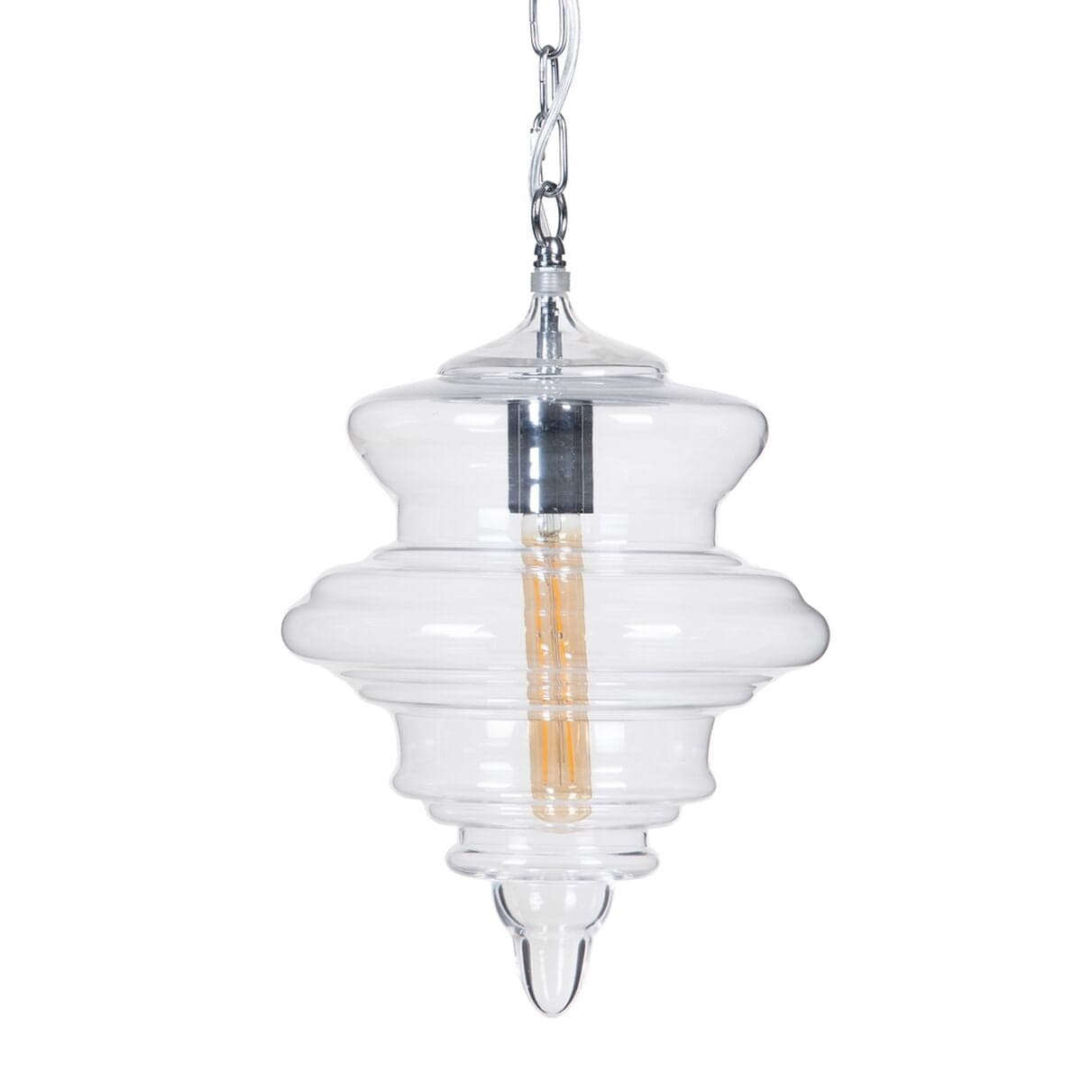 Deckenleuchte Silber Metall Kristall 40 W 220-240 V 28 x 28 x 36 cm Modern