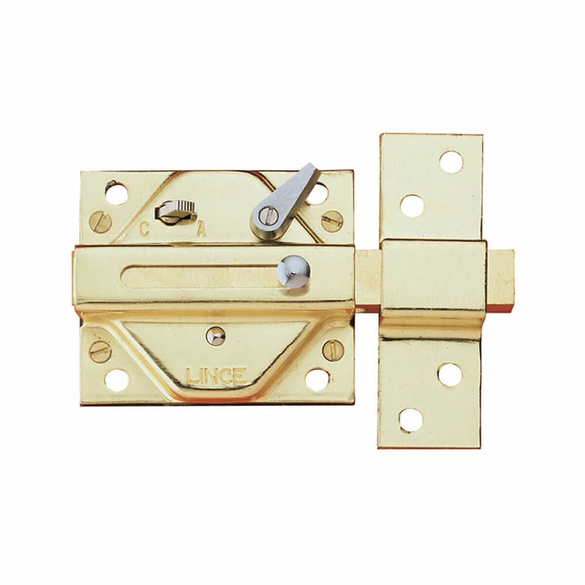 Safety Lock Lince 2940-92940hl Brass Iron