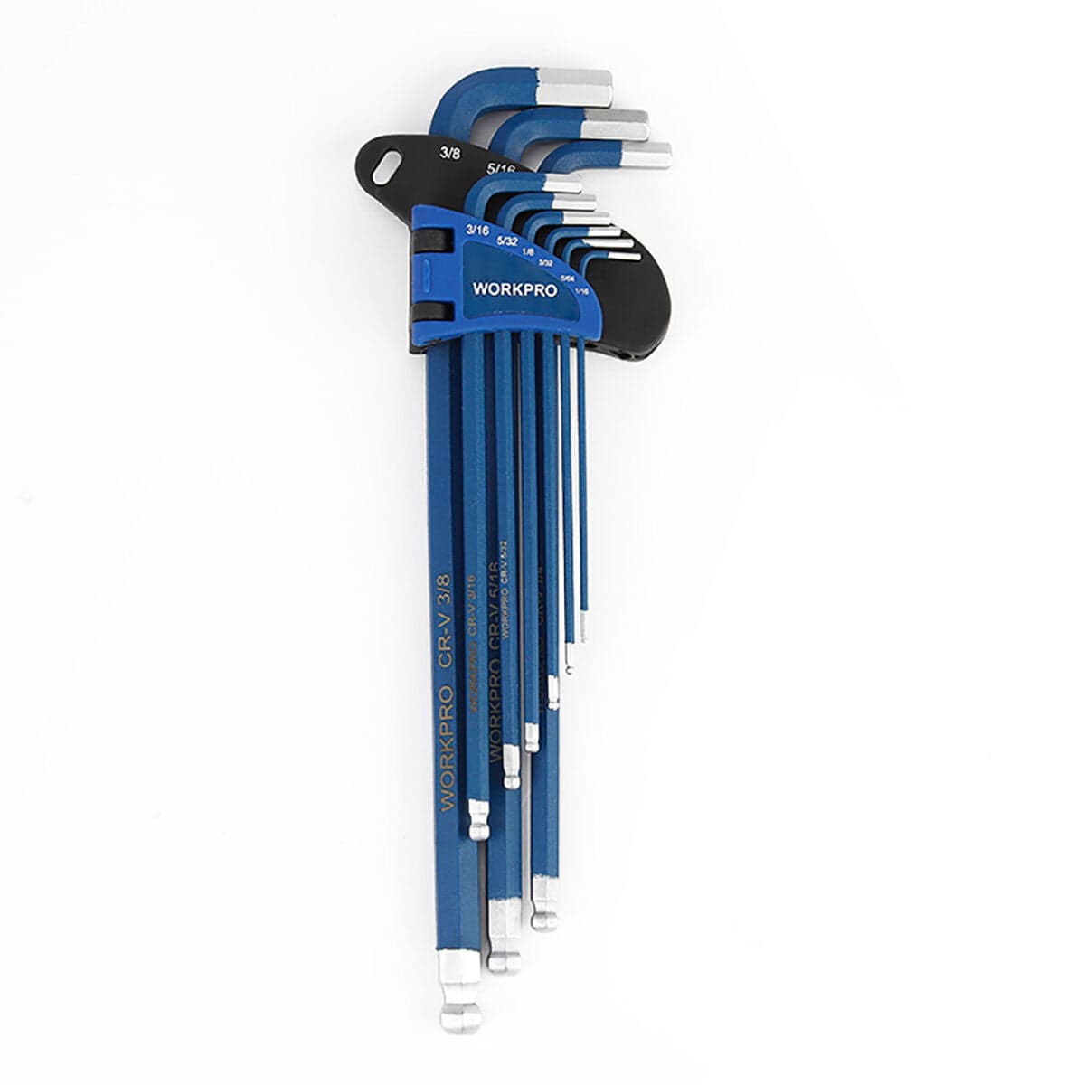Jeu de clés Allen longues Workpro 9 Pièces