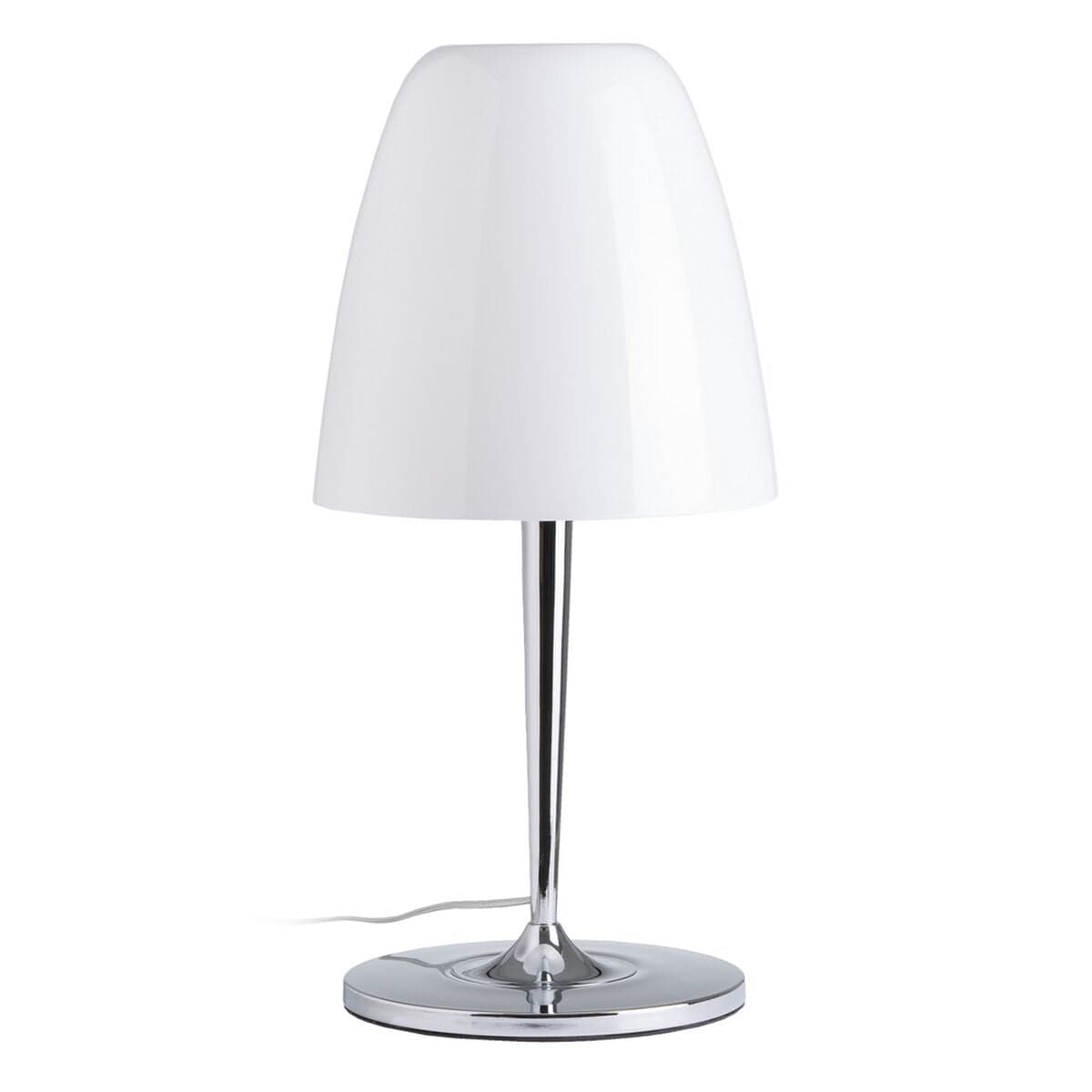 Desk Lamp White Silver Metal Crystal Iron 60 W 220-240 V 28 x 28 x 56 cm
