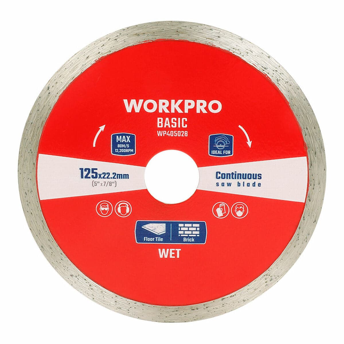 Workpro Diamond Disc Ø 125 x 22.2 x 7 mm