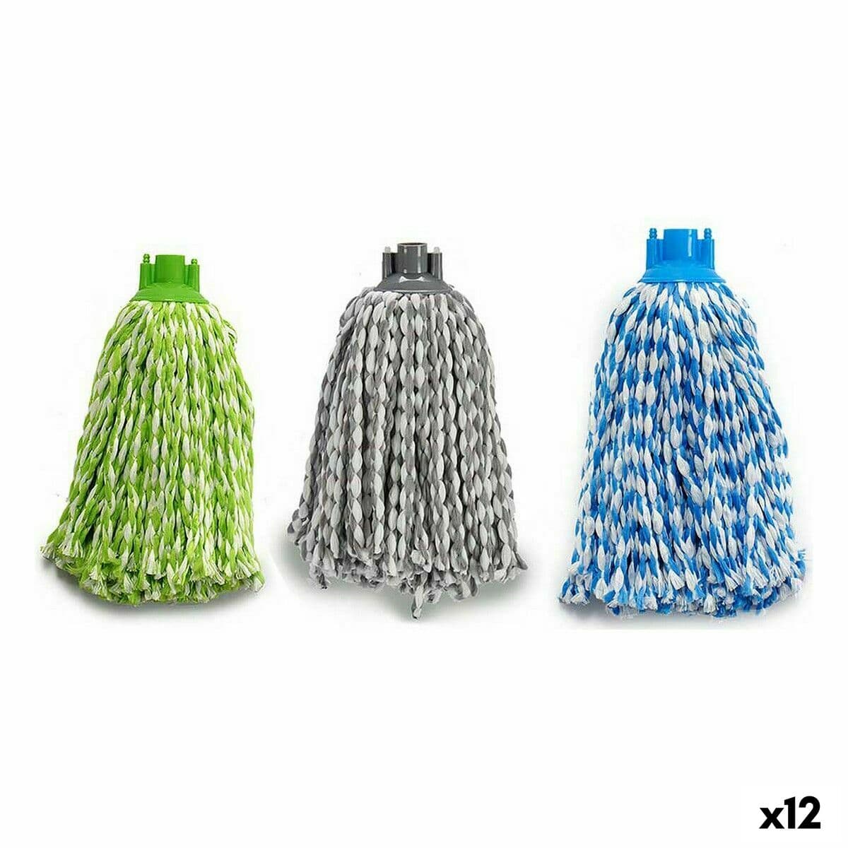 Balai à Franges Microfibre 10 x 34 x 10 cm (12 Unités)