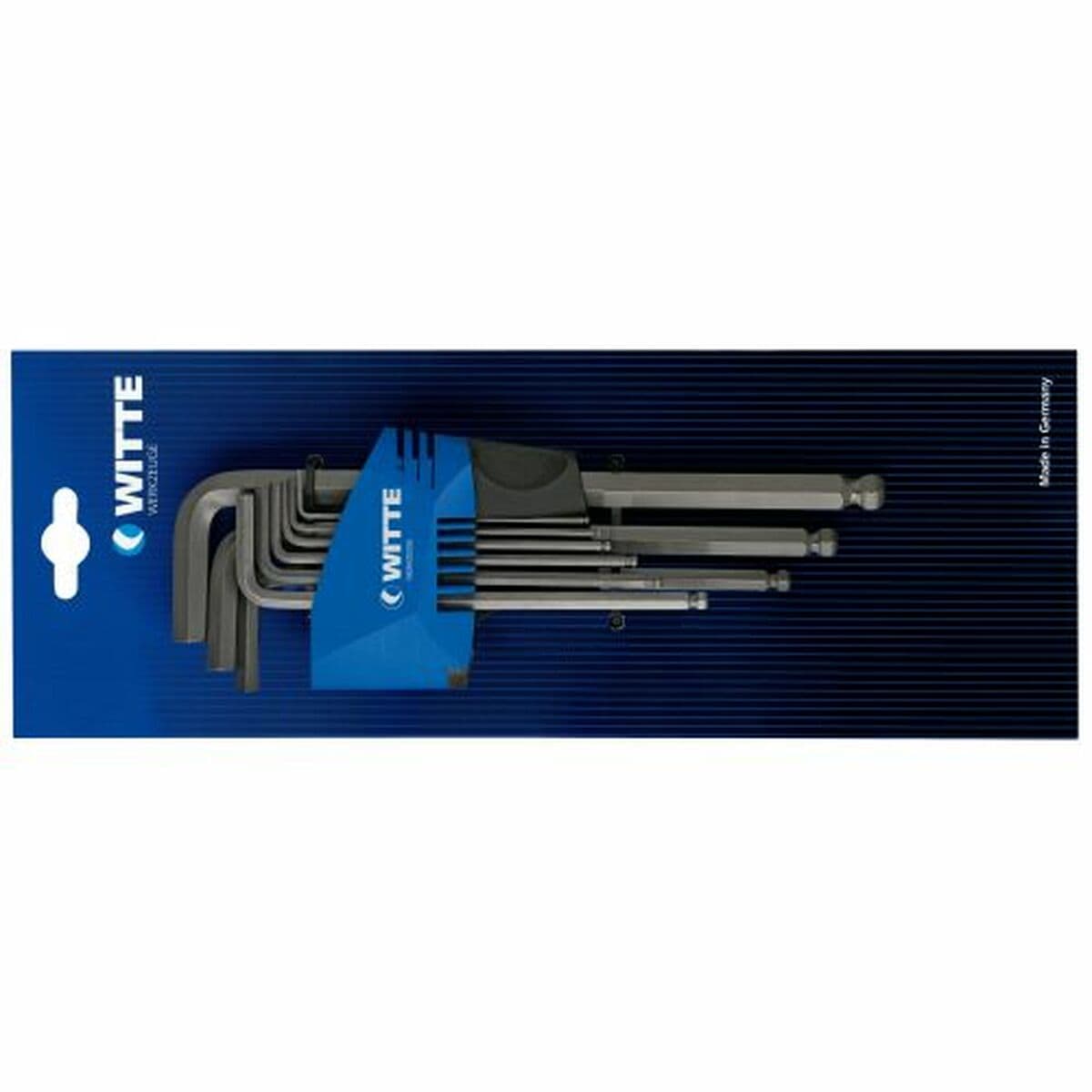Allen Key Set WITTE 1.5-10 mm Hexagonal 9 Pieces