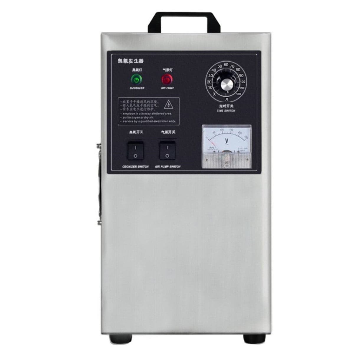 Ozongenerator ODB QJ-8001 3G 30-60 m² Zilver