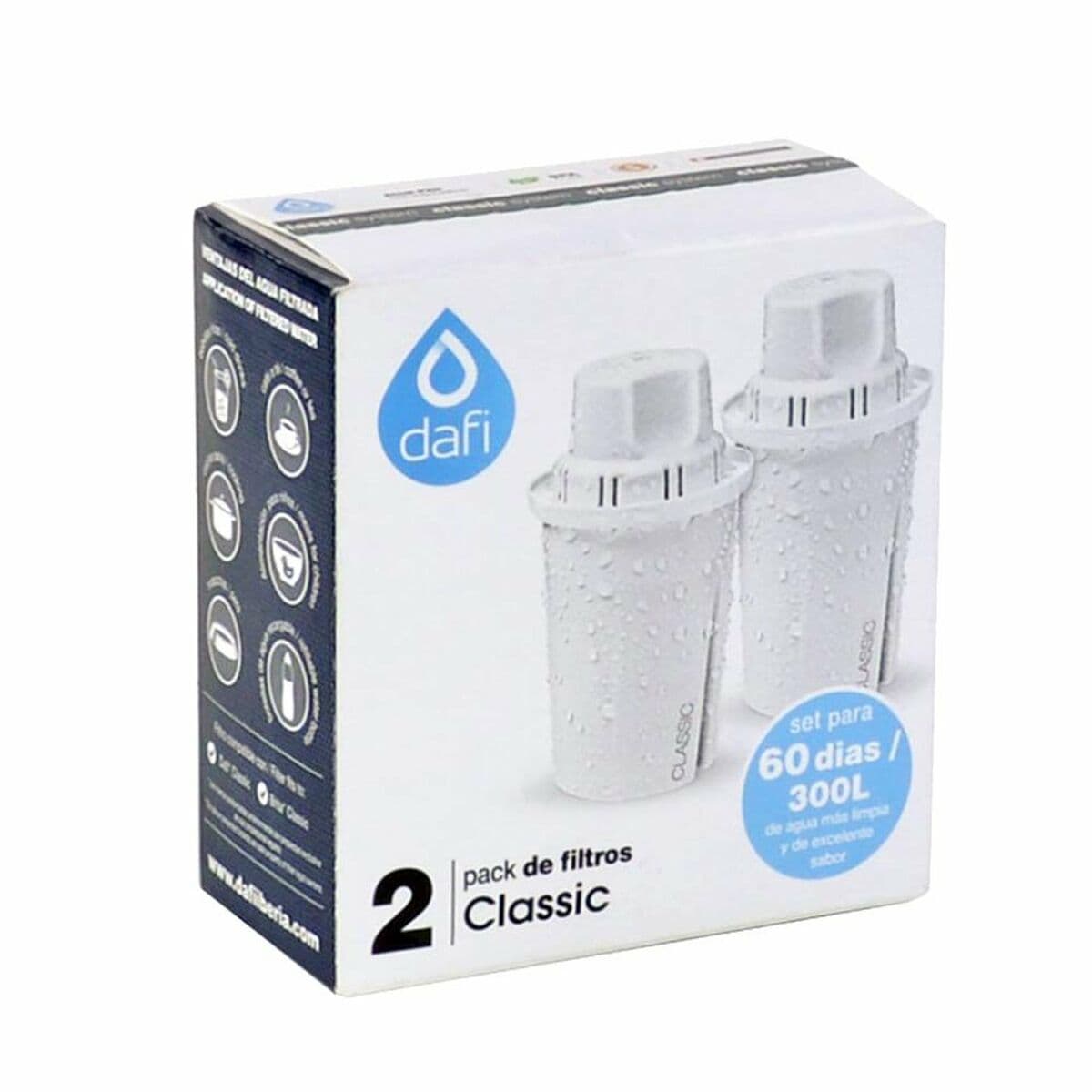 Filtres pour carafe Dafi POZ03233 Classic (2 pièces)
