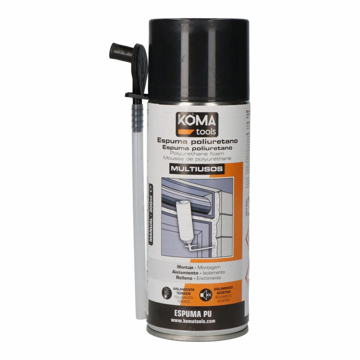 Polyurethaanschuim Koma Tools 300 ml met canule
