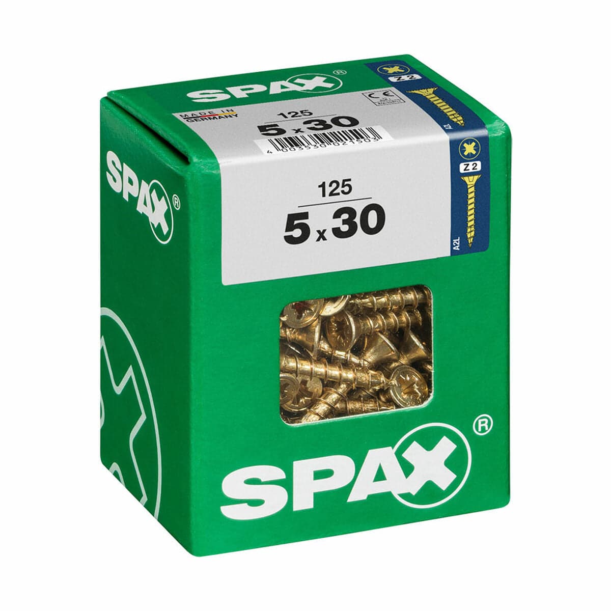Boîte de vis SPAX Vis à bois Tête plate (5 x 30 mm) (5,0 x 30 mm)