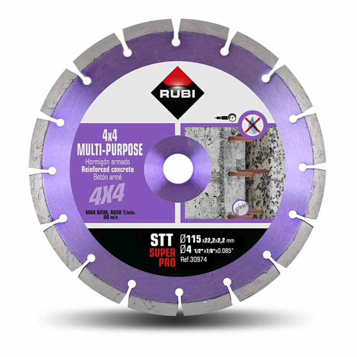 Disque à tronçonner diamant Rubi superpro 30974